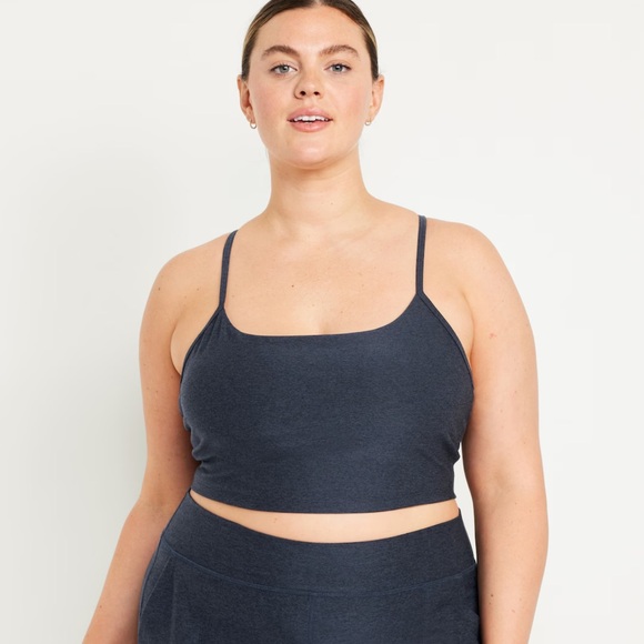 NWT OLD NAVY Light Support Cloud+ Sports Bra Color: Dusk Navy - Picture 7 of 10